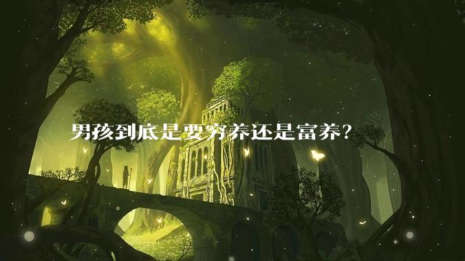 男孩到底是要穷养还是富养？