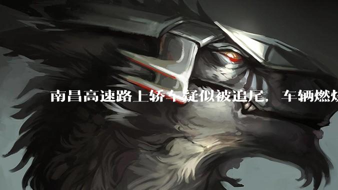 南昌高速路上轿车疑似被追尾，车辆燃烧驾乘人员被烧死，具体事故原因是什么？