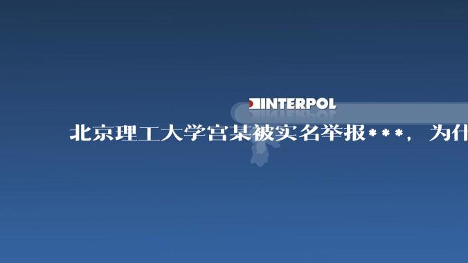 北京理工大学宫某被实名举报***，为什么感觉这么多人似乎站导师这边？