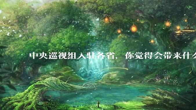 中央巡视组入驻各省，你觉得会带来什么变化吗？