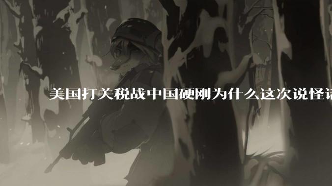 美国打关税战中国硬刚为什么这次说怪话的人少了？连公知大V也不例外？