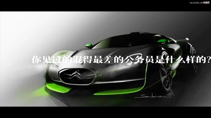 你见过的混得最差的公务员是什么样的？